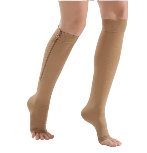 Chaussettes de compression zippées tube veineux sport 32mmhg