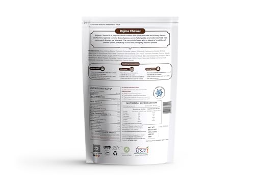 Image of Indian Kitchen Foods Instant Rajma Chawal - Freeze Dried, Gluten-Free, Ready-to-Eat Indian Vegetarian Meal