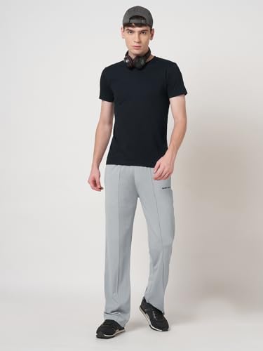 Image of MARK LEUTE Men's Straight Fit Rapid Dry Front Pleated Stretchable Lycra Trackpant