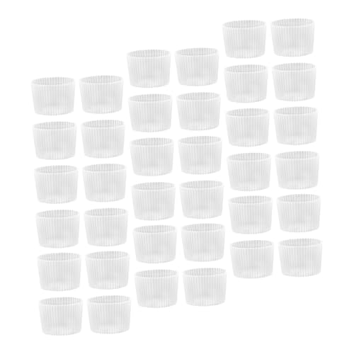 Yardenfun 100個 使い捨て波状デザインカップスリーブ透明耐熱カップホルダー家 カフェ レストラン用滑り止め保護