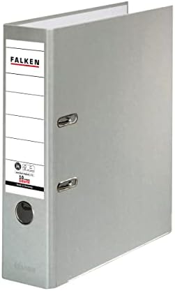 Falken Recycolor segregator ekologiczny A4 wąski 5 cm kolorowa papierowa okładka czarny. Segregator biurowy z mechanizmem Ceryfikat Błękitny Anioł Wyprodukowano w Niemczech