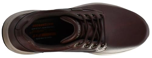Image of Skechers Men's Delson-Antigo Oxford | Casual, Waterproof, Air-Cooled Memory Foam, Leather, Slip-On