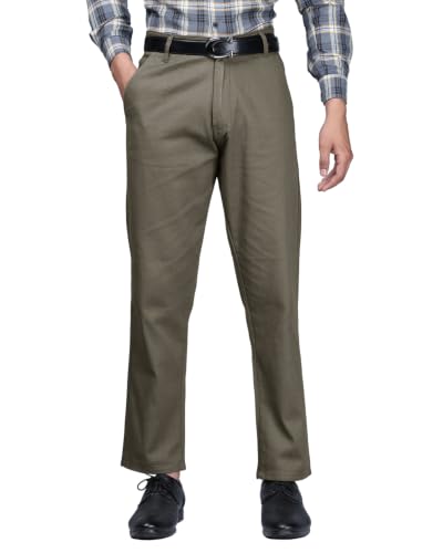 Image of Noble Monk Men's Formal Trousers | Regular Fit Stylish Pants for Men | Comfortable Solid Trousers | Classic Formal Wear for Men | Smart and Versatile Everyday Wear