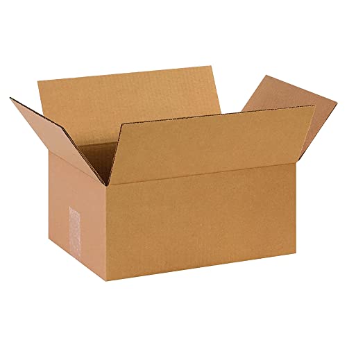 PARTNERS BRAND Moving Boxes, Medium 14" x 10" x 6" (25 Pack), Corrugated Cardboard Box for Packing Packaging Mailing Storage & Shipping for Home or Office, 32 ECT - Pack of 25