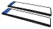 Produktbild Kennzeichenhalter in Schwarz Satz 2 Stück Kennzeichen Nummernschild Halter für EU KFZ-Kennzeichen einfache Montage Made in The EU