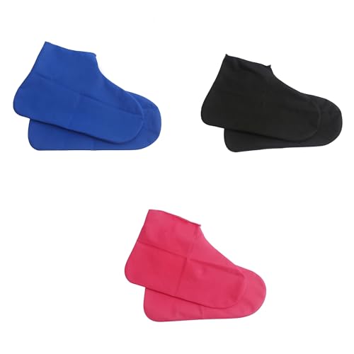 3 Pair,Cubre Zapatos Impermeable Lluvia,38-46 Cubre Zapatos De Silicona,Antideslizante Funda Zapatos Lluvia,Funda Impermeable Para Zapatos,Para Zapatos Reutilizables Para Lluvia,Día De Nieve