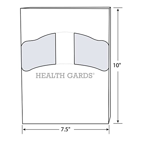 Image of Hospeco Health Gards HG-QTR-5M Disposable Toilet Seat Covers - Quarter-Fold (200-Pack, 25 Packs /Case)