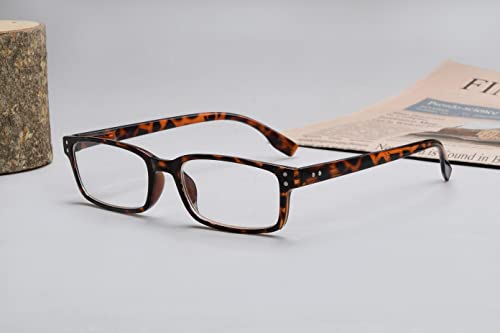 Image of Eyekepper Reading Glasses Women - 4 Pack Comfort Readers Men（Tortoise）
