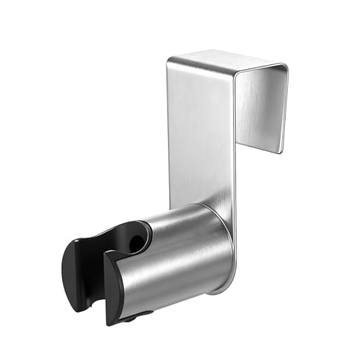 304 Stainless Steel Wall Mounted Toilet Bidet Sprayer Bracket Bidet Sprayer Holder Attachment Bathroom Hanging Bracket for Bidets Sprayers and Handheld Cleaning Sprayers
