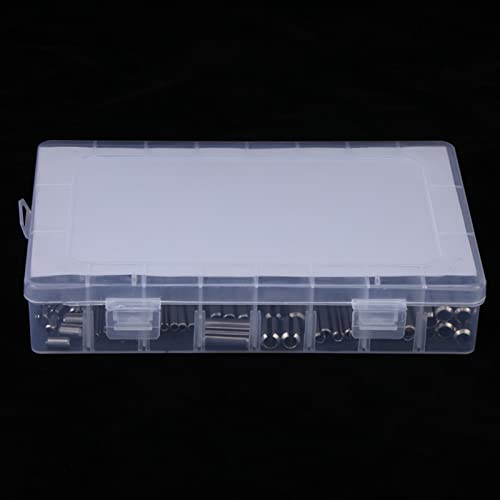 Foto von 280pcs Spannstifte Federstift Hohlsplinte M1,5 M2 M2,5 M3 M4 M5 M6 M8 Edelstahl Feder Spannhülsen Set mit Box