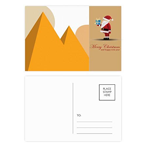 Cartes postales sphinx jaune égyptien Père Noël : lot de 20 cartes de vœux originales