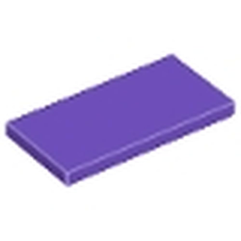 LEGO Tile 2 x 4, Part 87079 (Blue, 10, count) — image 1