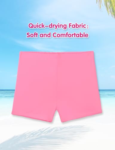 Image of Girls Swimsuit Colorful Short Sleeve Bathing Suits UPF 50+ Rash Guard Set Two Piece Summer Swimwear
