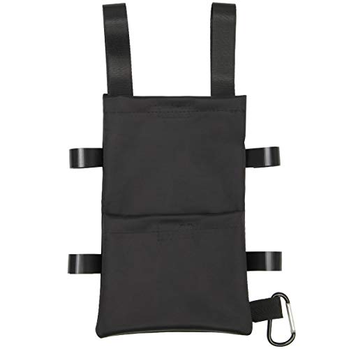 Ahier Crutch Bag, 2 Pocket Crutch Tote, Black Crutch Accessories for Women or Men, Tote