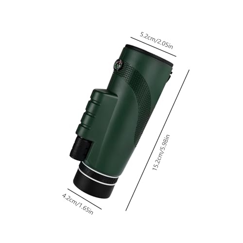 High Powered Monocular 8×42 – HD BAK4 Prism Waterproof for Men Women, Hunting Hiking Travel (Dark Green)
