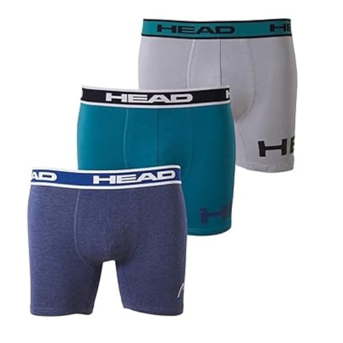 HEAD Mens Athletic Underwear - 6-Pack Stretch Athletic Boxer Briefs Training Breathable Athletic Fit No Fly2