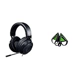 Razer Kraken - Gaming Headset (50mm Treiber, 3,5mm Audio-Klinkenstecker mit In-Line Fernbedienung) schwarz & Kitty Ears Katzenohren (für Razer Kraken Headsets einzigartiger Look und Design) Grün