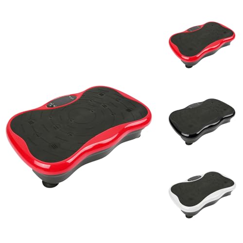 Plataforma Vibrante, para el Shaper de cuerpo de oficina que adelgaza el equipo de forma física oscilante básico fitness, oscilante para pérdida de peso equipo (53*32.5*12 cm (negro rojo)