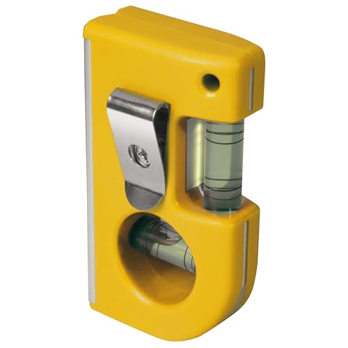 Stanley 0-42-130 Pocket Level magnetic horizontal/vertical, Yellow