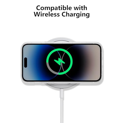 DEFBSC Compatible with iPhone 14 Pro Case, Transparent Color Mix Aesthetic Design Soft TPU Bumper Slim Thin Shock-Absorbing Protective Phone Cover - Green - Image 4