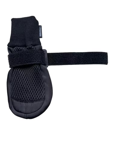 Lonsuneer 4334708591 Dog Boots Breathable And Protect Paws Soft Nonslip Soles Color Black Size Medium thumb #2