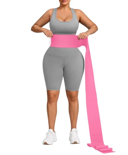 FeelinGirl Waist Trainer for Women Trimmer Belt Long Torso Tummy Wraps