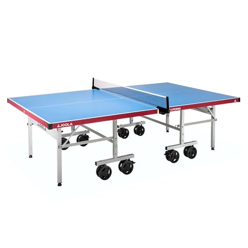 JOOLA Aluterna - Mesa de Ping Pong Exterior Plegable con Superficie de Aluminio/Plástico de 6mm - Incluye Red Resistente al Clima