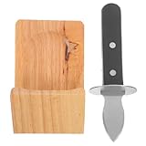 Healifty Austernmesser aus Edelstahl mit Holzgriff Rostfrei und Leicht zu Reinigen für Küche und Outdoor Robustes Meeresfrüchte Öffner Werkzeug für Muscheln und Jakobsmuscheln