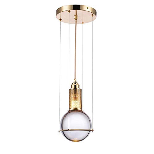 Chandelier cristal postmoderne minimaliste LED pour salle à manger
