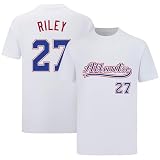 Austin Riley Shirt T-Shirt Jersey Baseball No Brand/Logos 100% Cotton for White Mens/Womens/Kids