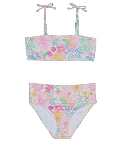 Billabong Girl's Brighter Days Strappy Tank Two-Piece Swim Set (Little Kids/Big Kids) Multi 14 Big Kid