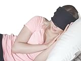 Sleep Mask XL, Handmade, Premium Organic USA Cotton, Hypoallergenic, Eye Cover, Blindfold 100% Light Blocking, Blackout, Machine Wash and Dry, Soft, Comfy, Adjustable, Men, Women, Travel, Perfect Gift