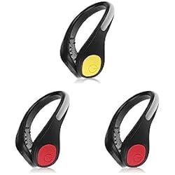 Lampara Con Una Pila ICDKOYK 3 X (Multi) Clip de zapato Luz Funciona con pilas Lámpara de marcha nocturna Linterna de seguridad Equipo