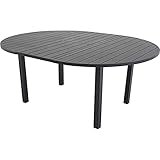 Venture Home Marbella ø 140-Negro Tabla, Aluminio, Negro