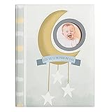 C.R Gibson B2-23934 Love You to The Moon and Back Gender Neutral Baby Memory Book, 8.8'' W x 11.2'' H