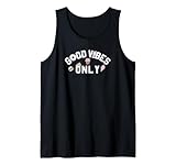 trendy good vibes only food symbols canotta