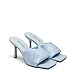 DREAM PAIRS Women’s High Stilettos Heels Mules Open Square Toe Slip On Comfort Sexy Dress Pumps Sandals Fashion Casual Prom Dress Shoes,Size 8.5,Baby/Blue,SDHS2211W