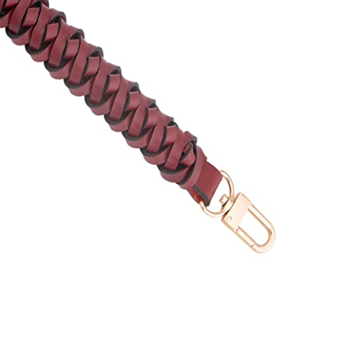 Senral Handbag Short Strap Replacement Top Braided Genuine Leather Handle Strap for Neonoe Bag Artsy,Beaubourg Hobo Noe Top Handle Strap Purse Making - Image 3