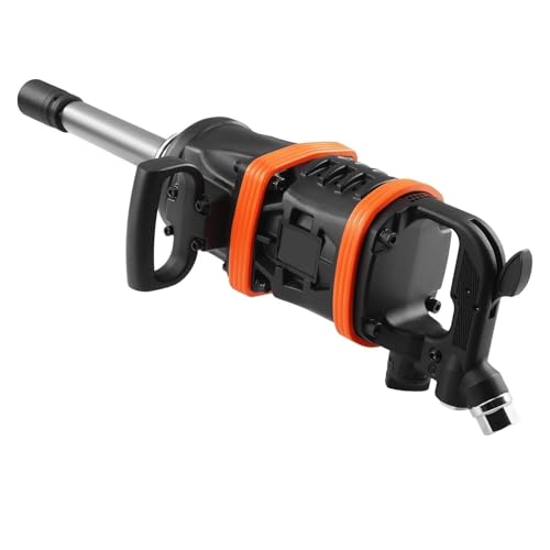 1インチエアインパクトレンチ、逆トルク出力空気圧インパクトガン 8インチ延長アンビル修理用 正確 信頼できる(Type A)