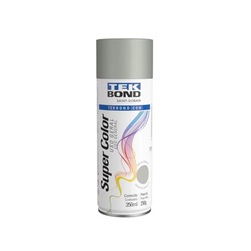 Tinta Spray Alumínio Aerossol TekBond Uso Geral 350ml/250g