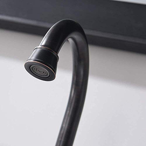 VCCUCINE Bathroom Faucet, Commercial 2 Handle Lavatory Centerset Oil Rubbed Bronze Bathroom Sink Faucet, Bathroom Vanity Vessel Sink Faucet