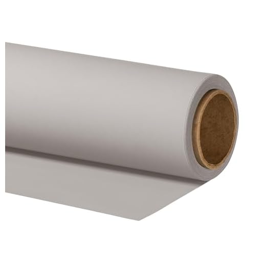 Walimex pro Sfondo fotografico in cartoncino grigio chiaro 2,60x10 m, Backdrop foto antiriflesso e resistente, per studi fotografici