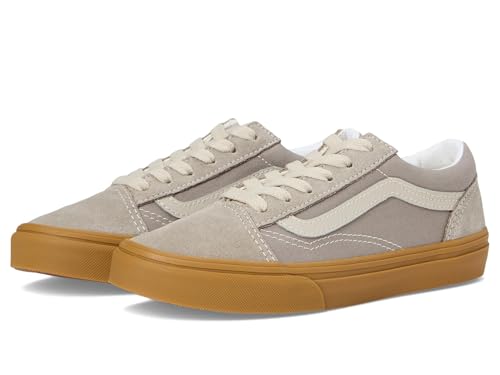Vans Kids Old Skool (Big Kid) Zapatillas para niños Unisex, Gris bloque neutro/goma, 22.2 cm
