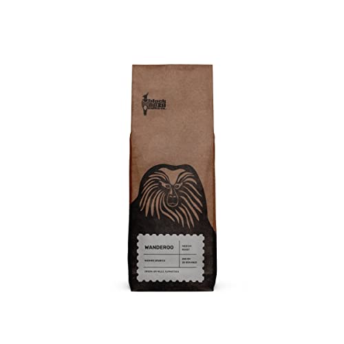 Image of Black Baza Coffee, Wanderoo, Medium Roast, Freshly Roasted, Organic, 100% Arabica (Whole Beans, 250 grams)