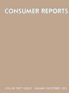 Consumer Reports Bound 2003 January December