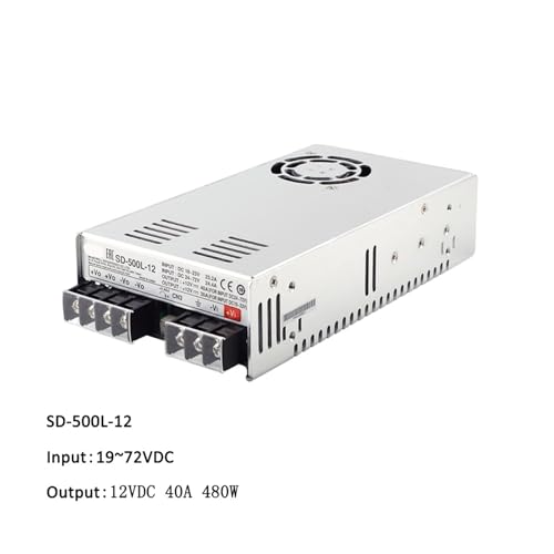 Convertisseur DC-DC SD-500L-12 robuste alimentation fermée 500 W haute efficacité
