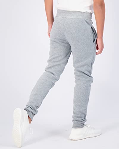 3 Pack: Boys Girls Youth Teen Active Athletic Basic Soft Tech Sports Fleece Jogger Soccer Track Gym Running Slim Fit Tapered Sweatpants Casual French Terry Quick Dry Fit Pockets-Set 3,S(8) #TOP2