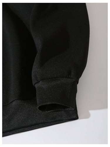 Floerns Men's Long Sleeve Sweatshirts Letter Graphic Crew Neck Oversized Pullover4