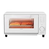 COMFEE' トースター オーブン・トースター 2枚焼き タイマー15分調節 1000W 上下高火力ヒーター 直感的なつまみ操作 焼き網＆受け皿付き お手入れカンタン CF-MD081-WH ホワイト