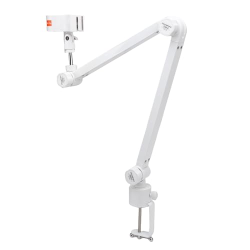 LICAEVEY Soporte de Micrófono de Micrófono del Brazo de la Pluma, Soporte de Brazo de Micrófono Rotativo de 360 ​​° para Micrófonos de 32 a 60 Mm de Diámetro, Capacidad de Carga de 2,5